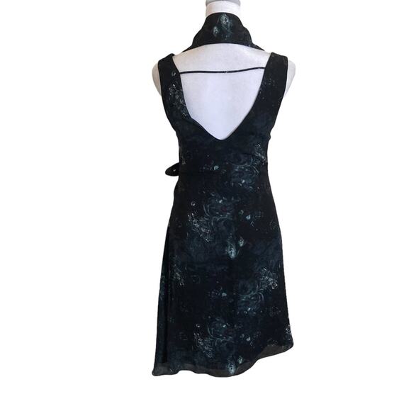 Haute Hippie Notch Collar Silk Wrap Dress Size 0 - Picture 3 of 10